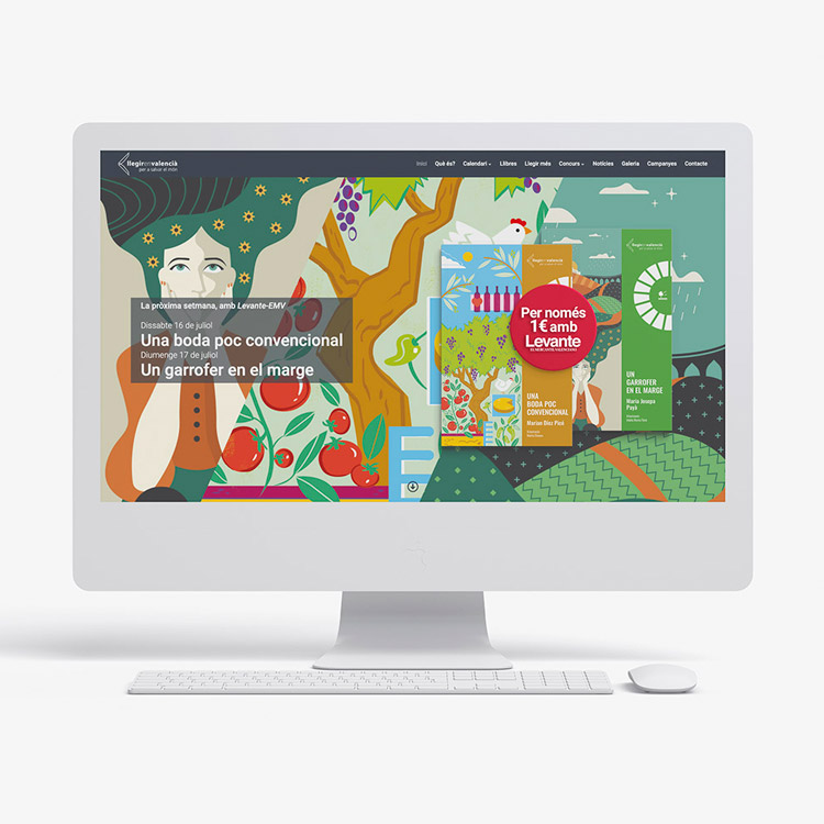 Un año más, Nat Estudi se hace cargo de la campaña de comunicación online del proyecto de fomento lector «Llegir en valencià» de la Fundació Bromera per al Foment de la Lectura.