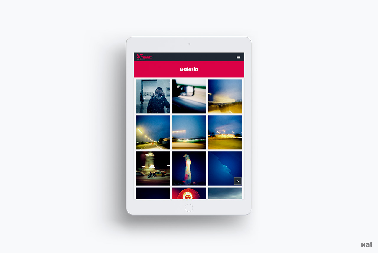 Proyecto de comunicación web Nat Gutiérrez Pics&Vids.