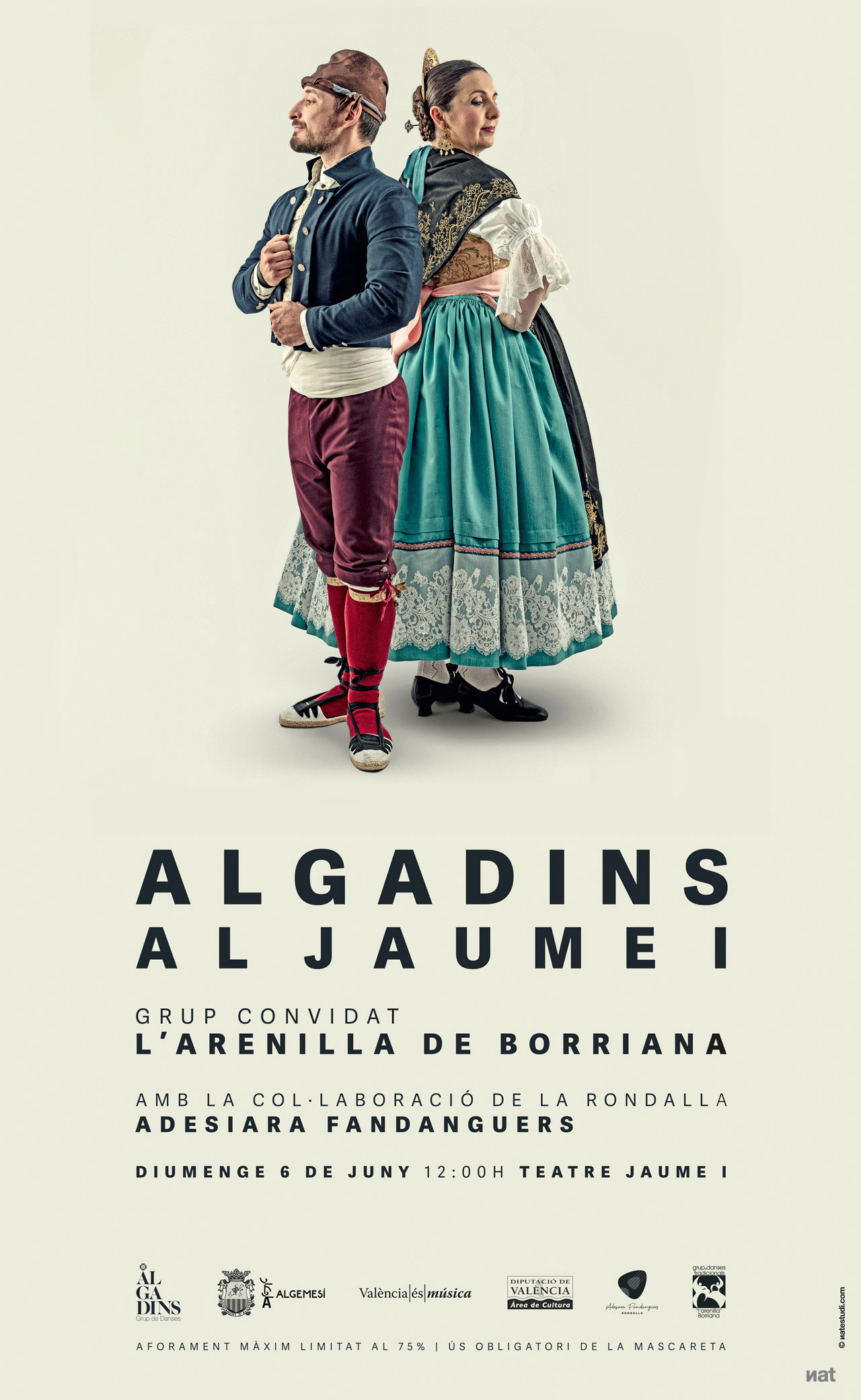 Fotografía y diseño para cartelería de Algadins Grup de Danses.