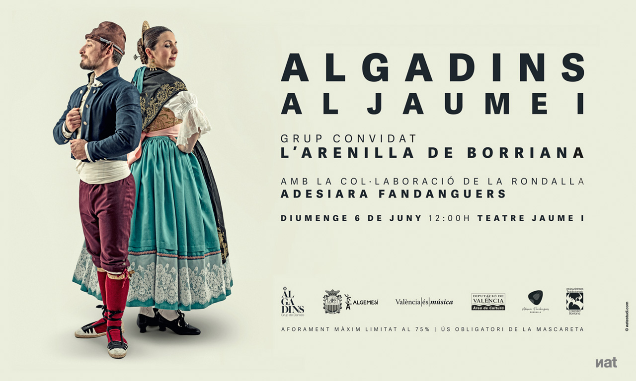 Fotografía y diseño para cartelería de Algadins Grup de Danses.