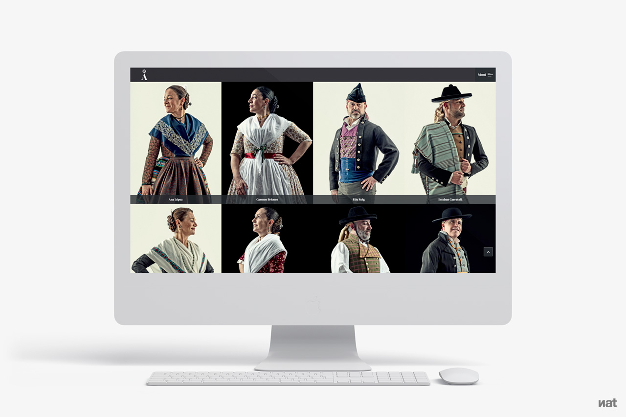 Proyecto de comunicación web desarrollado por Nat Estudi para Algadins Grup de Danses