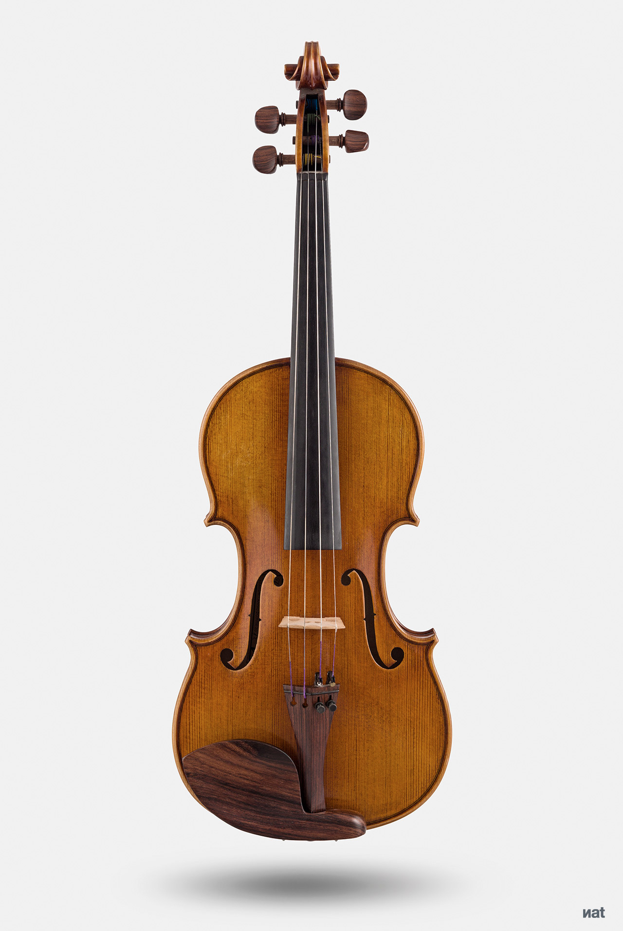 Frontal de un violín.