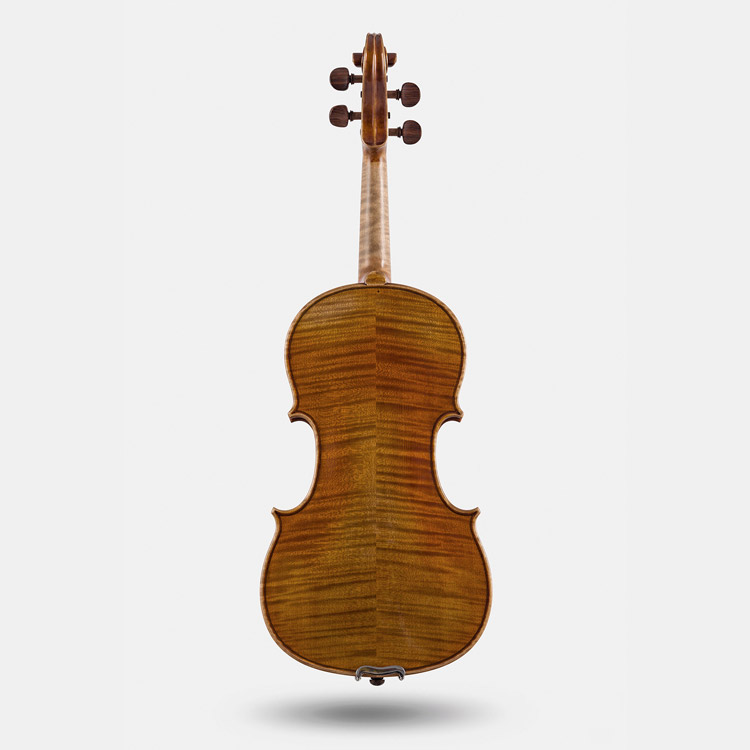 Trasera de un violín.