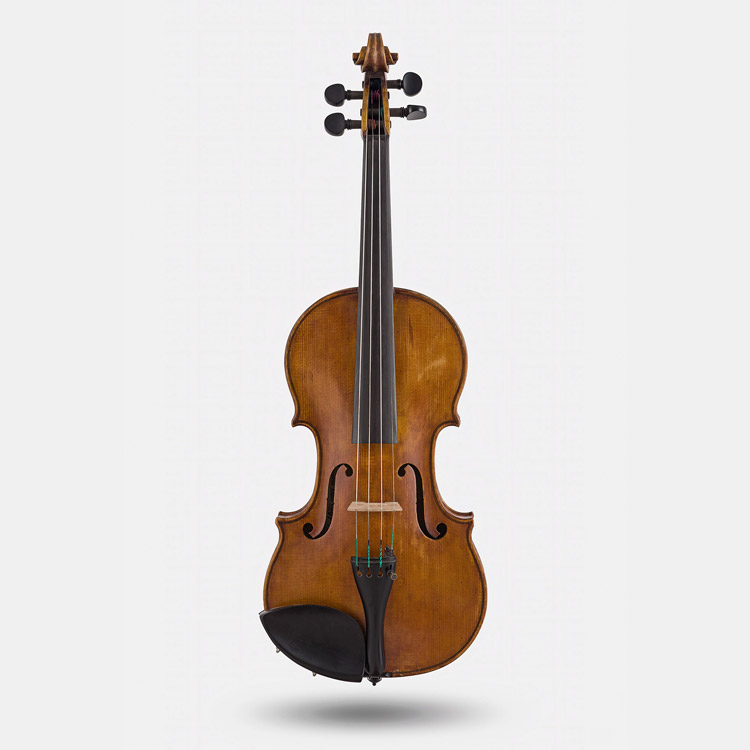 Frontal de un violín.