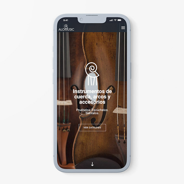 Proyecto de comunicación web para Alomusic.
