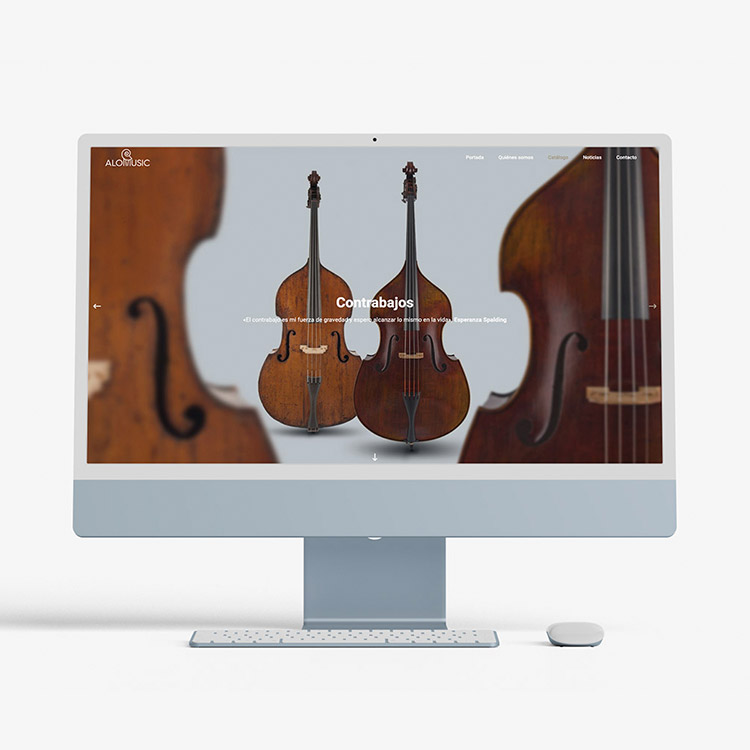 Proyecto de comunicación web para Alomusic.