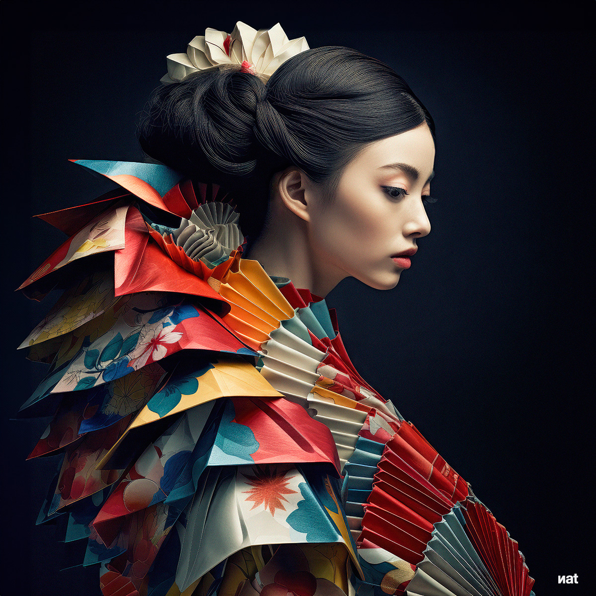 Origami Women. Fotoilustraciones originales.