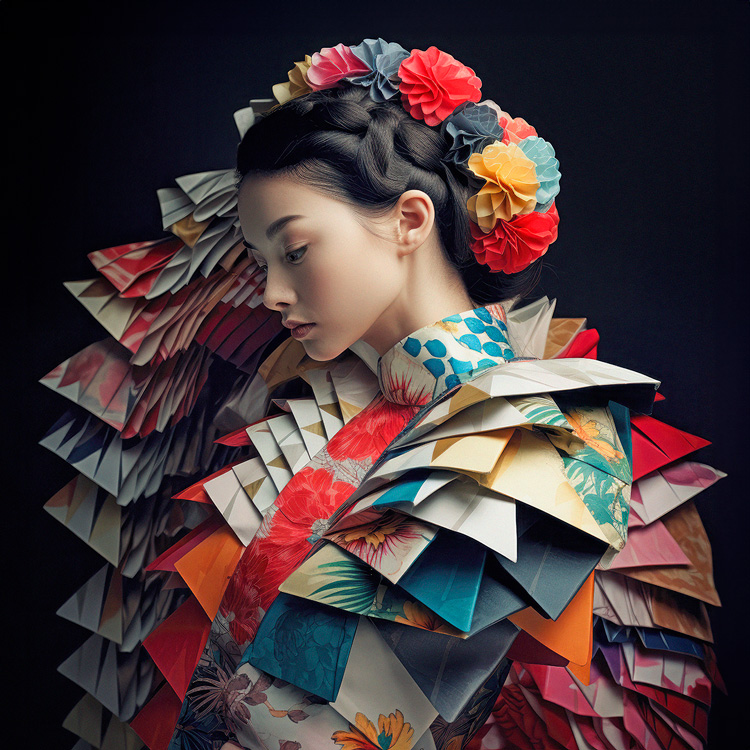 'Origami Women'. Serie original 3/6.