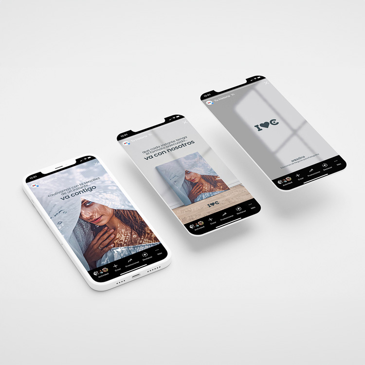 Campaña comercial 2022: "Va contigo. Va con nosotros". Publicación de stories en batería para Instagram.