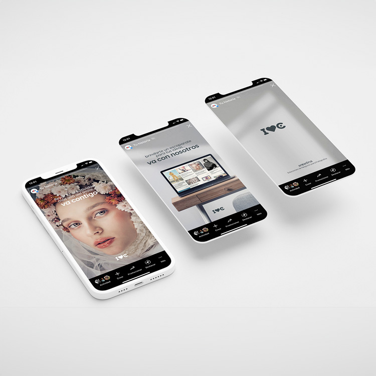 Campaña comercial 2022: "Va contigo. Va con nosotros". Publicación de stories en batería para Instagram.