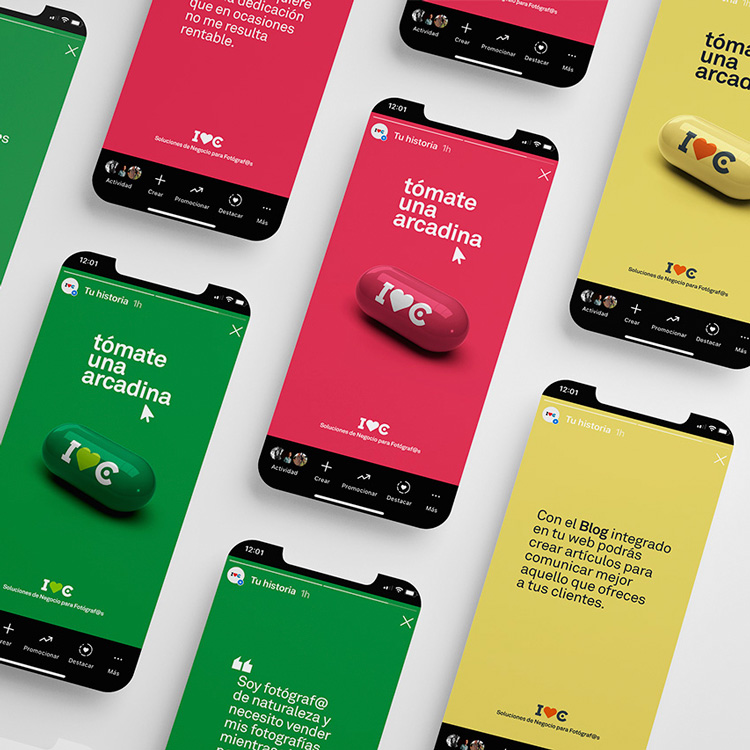 Campaña comercial 2023: "Tómate una arcadina". Publicación para stories de Instagram.