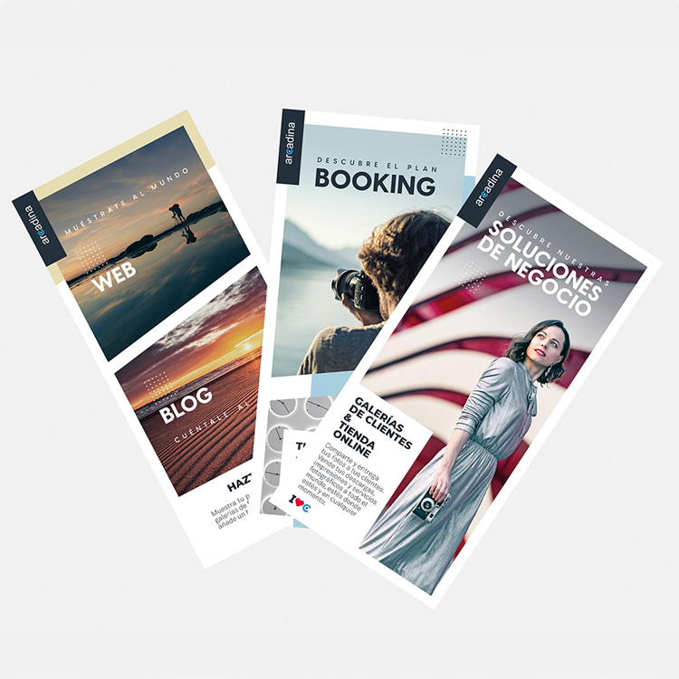 Diseño e impresión de flyers.