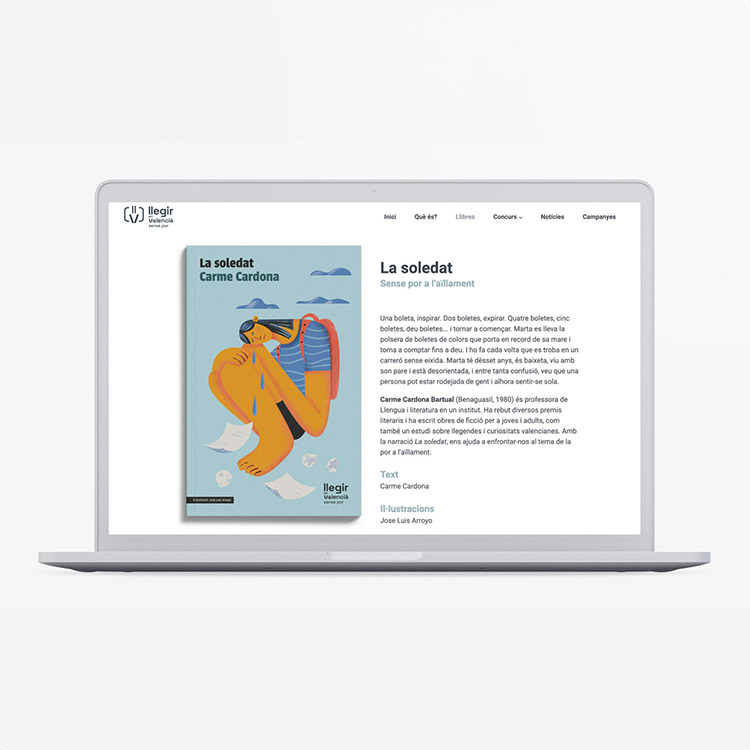 'Llegir en Valencià. Sense por'. Proyecto web.