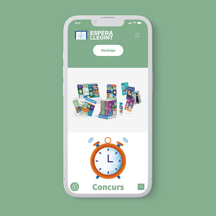 Proyecto de comunicación web 'Espera llegint'.
