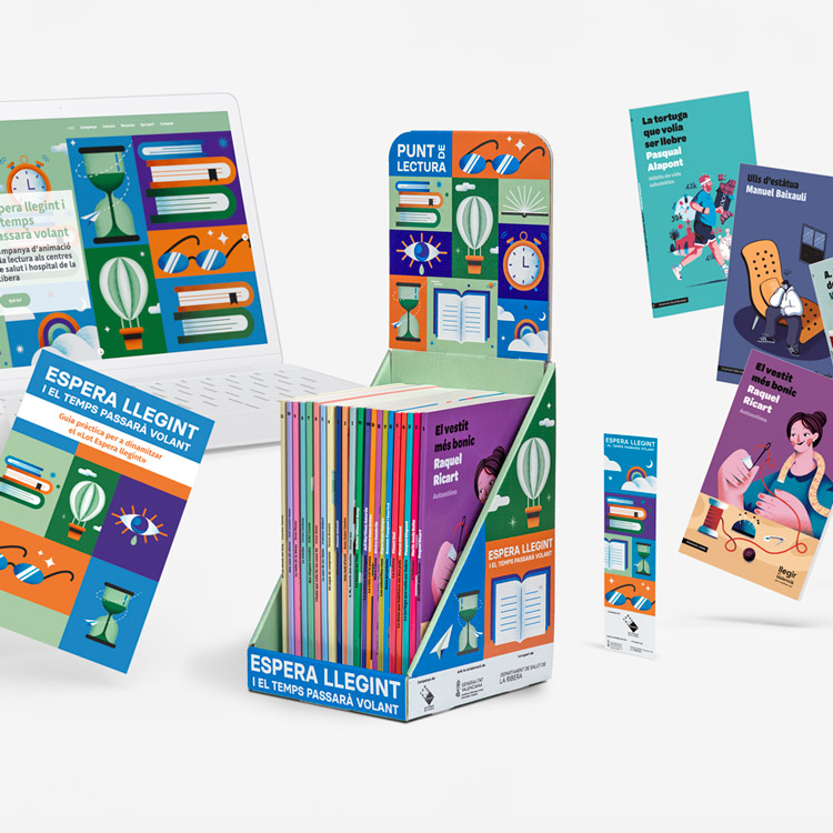 Proyecto de comunicación web 'Espera llegint'.