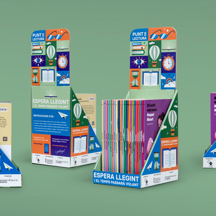 Proyecto de comunicación web 'Espera llegint'.