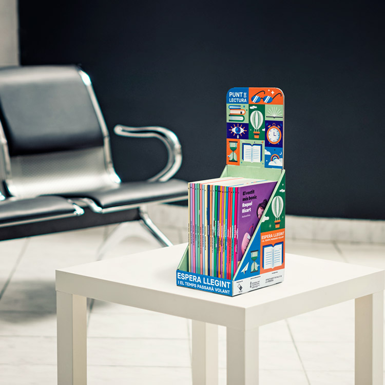 Proyecto de comunicación web 'Espera llegint'.