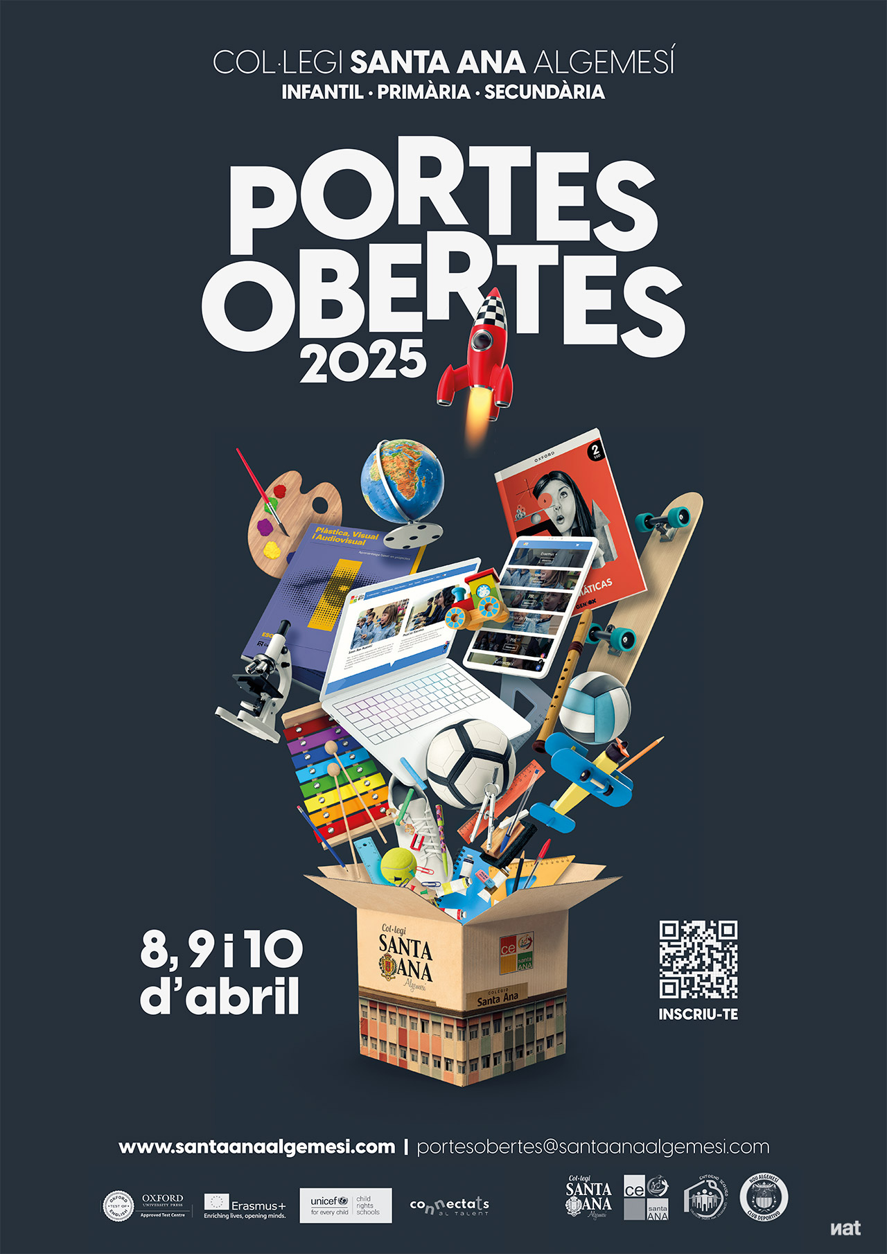 Cartel sobre gris oscuro