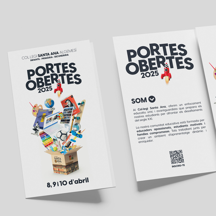 Diseño y maquetación de tríptico.