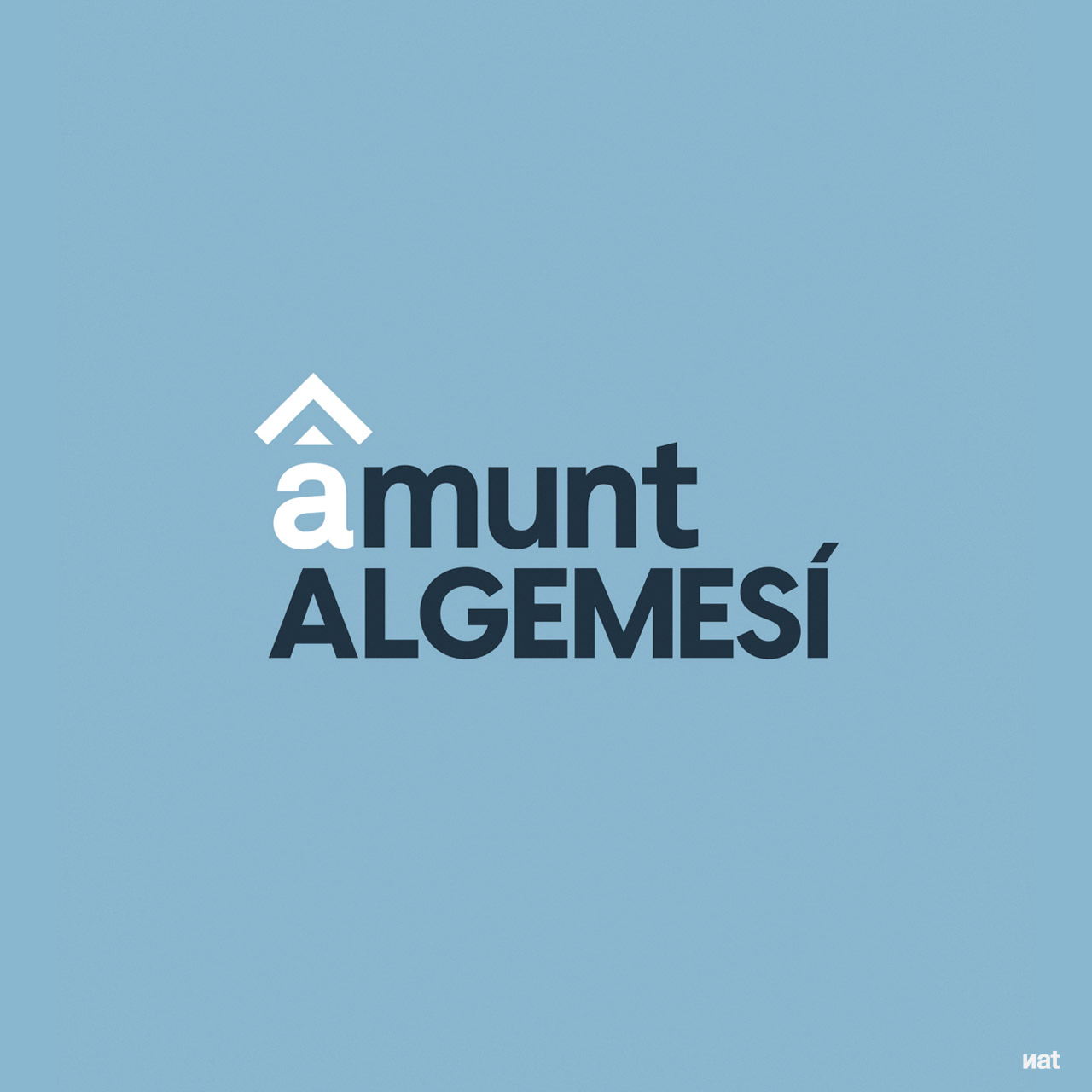 "Amunt Algemesí". Logotipo principal. Variación de color.