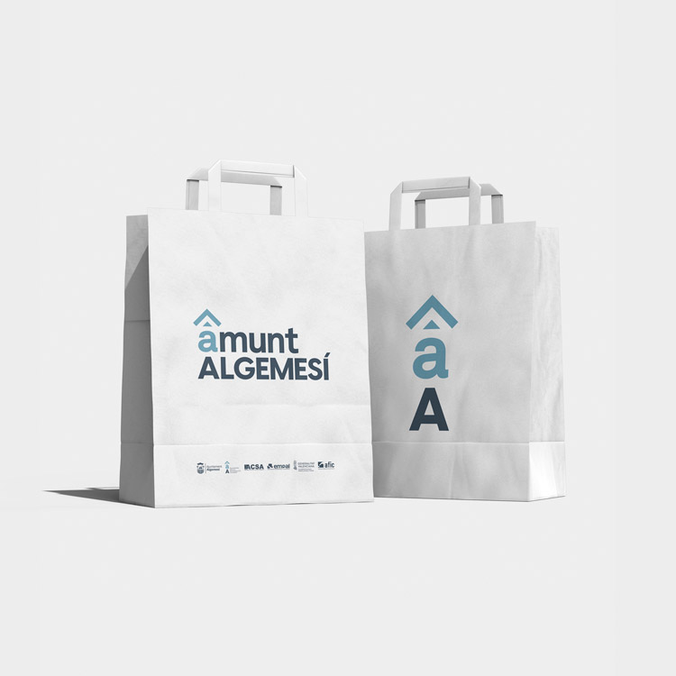 Adaptación del diseño para bolsas comerciales.