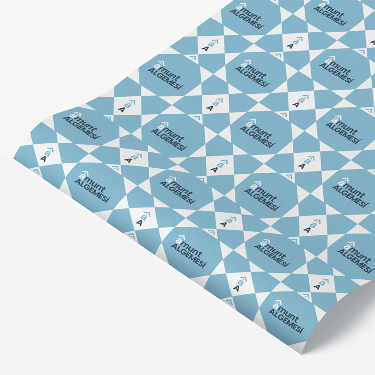 Diseño para papel de enrollar.