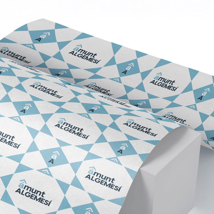 Diseño para papel de enrollar.