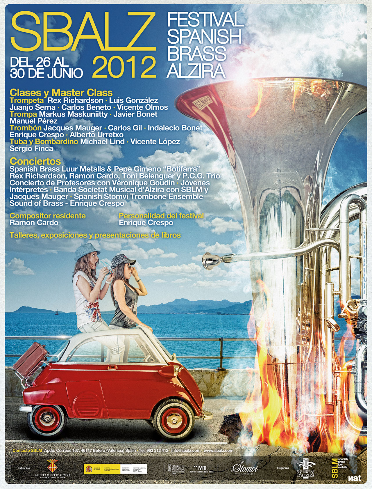 Cartel principal del festival Sbalz 2012.