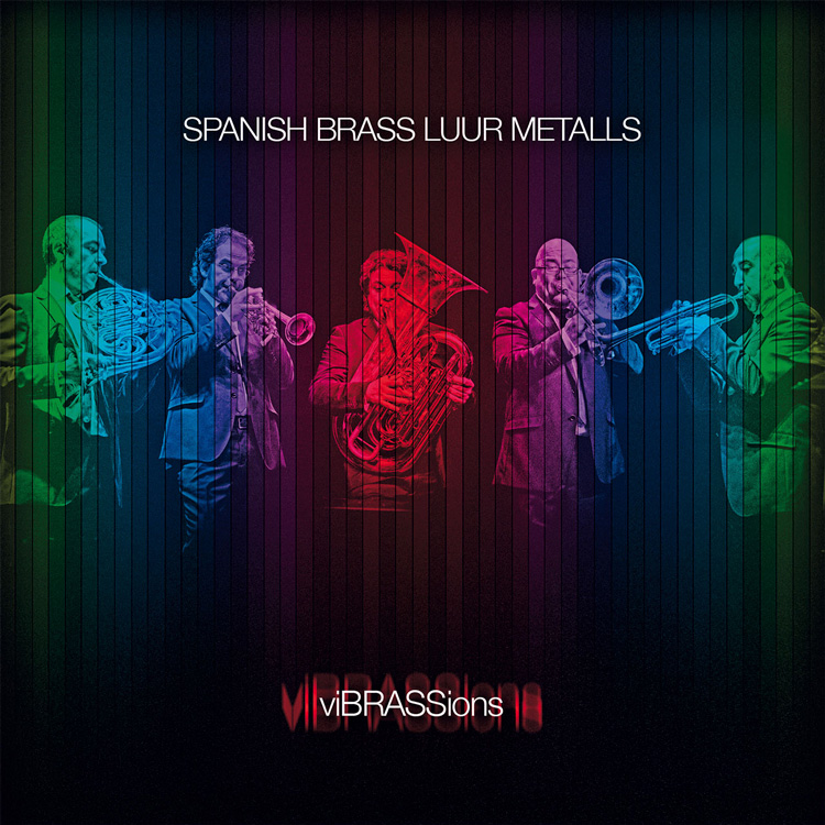 Proyecto de diseño y fotografía para el disco 'viBRASSions' del quinteto de metales Spanish Brass.