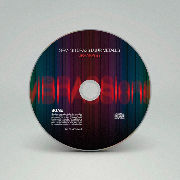 Proyecto de diseño y fotografía para el disco 'viBRASSions' del quinteto de metales Spanish Brass.