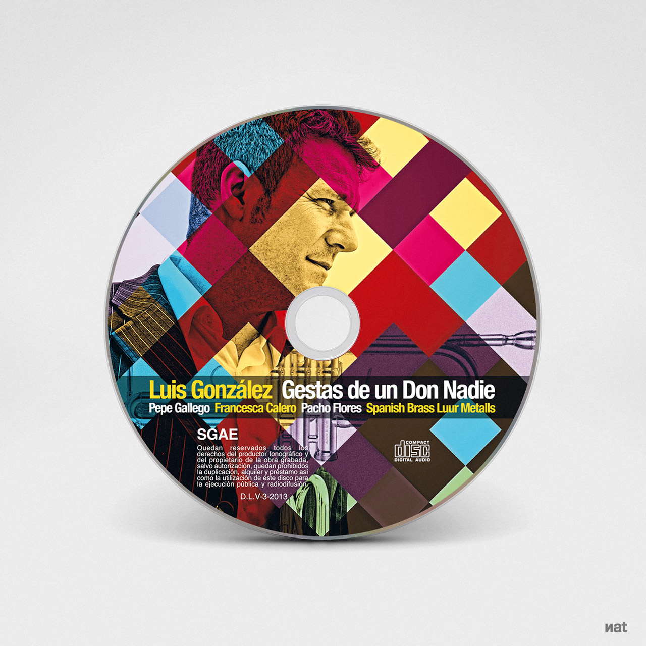 Fotografía y diseño para el disco 'Gestas de un Don Nadie' de Luis González.