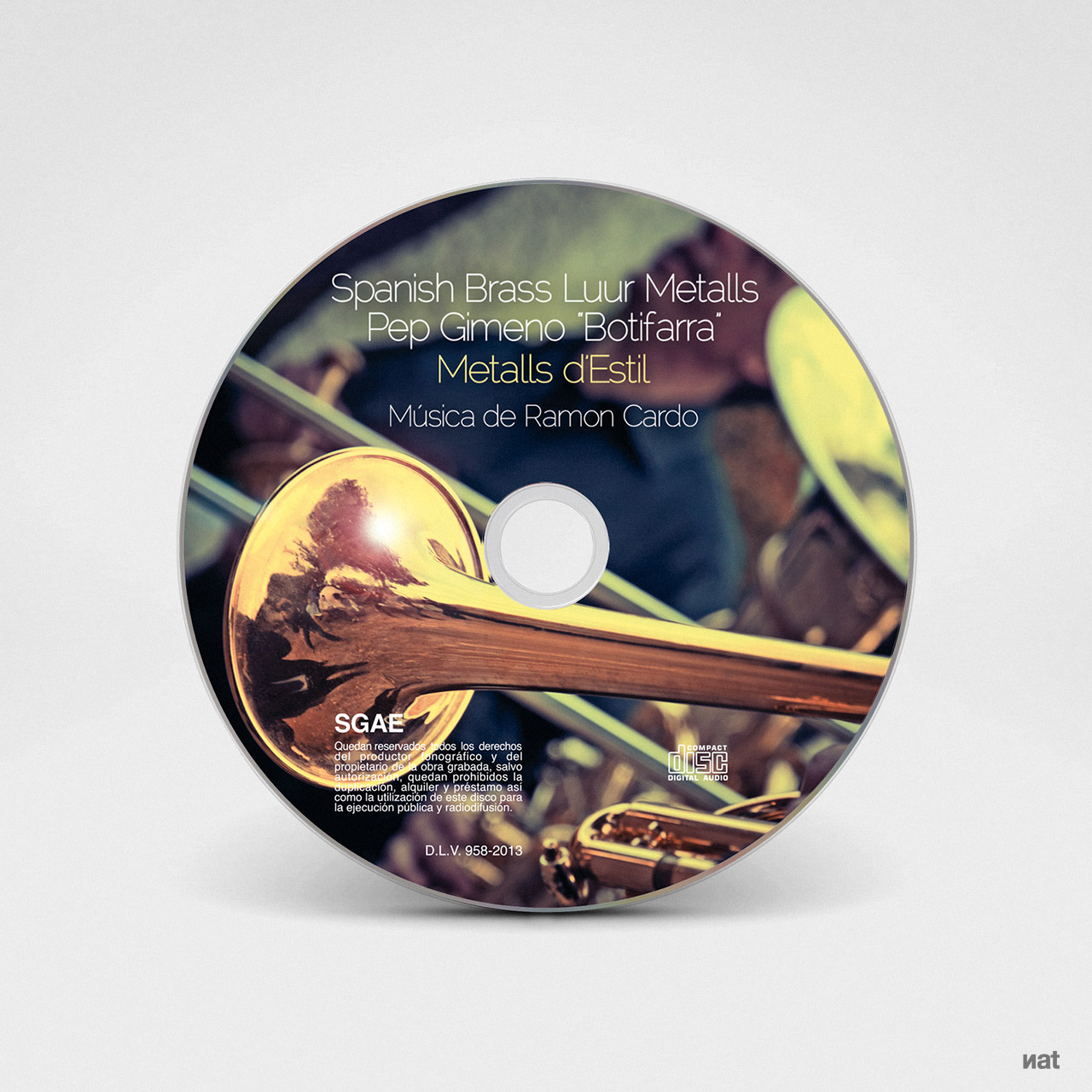 Fotografía y diseño para el disco CD 'Metalls d'Estil' de Spanish Brass y Pep Gimeno 'Botifarra'. Fotografía y diseño de Bernat Gutiérrez.