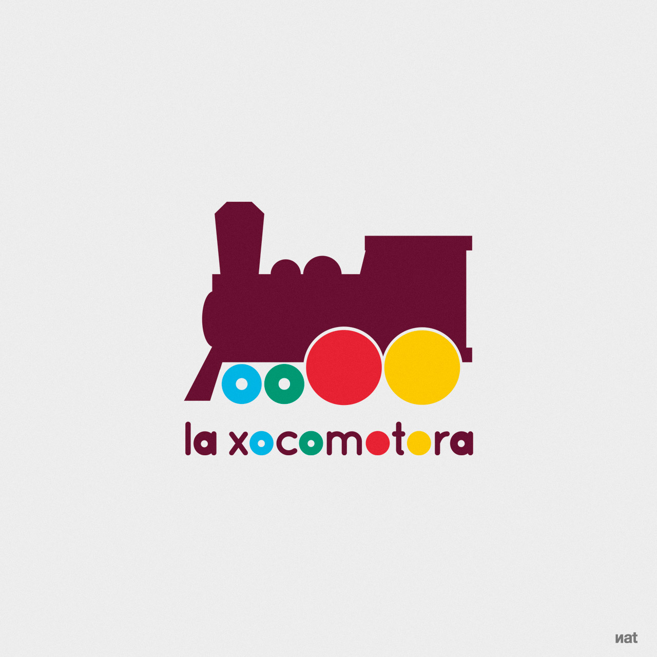 Diseño de logotipo y desarrollo de identidad corporativa de marca para el proyecto lúdico-infantil La Xocomotora.