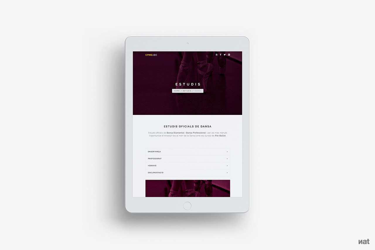 Proyecto de comunicación web para el Centro Profesional de Música y Danza Joan Bta. Cabanilles.