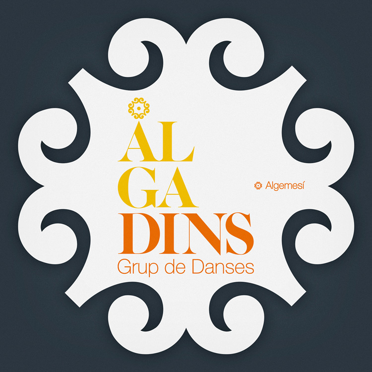 Diseño y desarrollo de identidad corporativa para Algadins Grup de Danses. 2015.