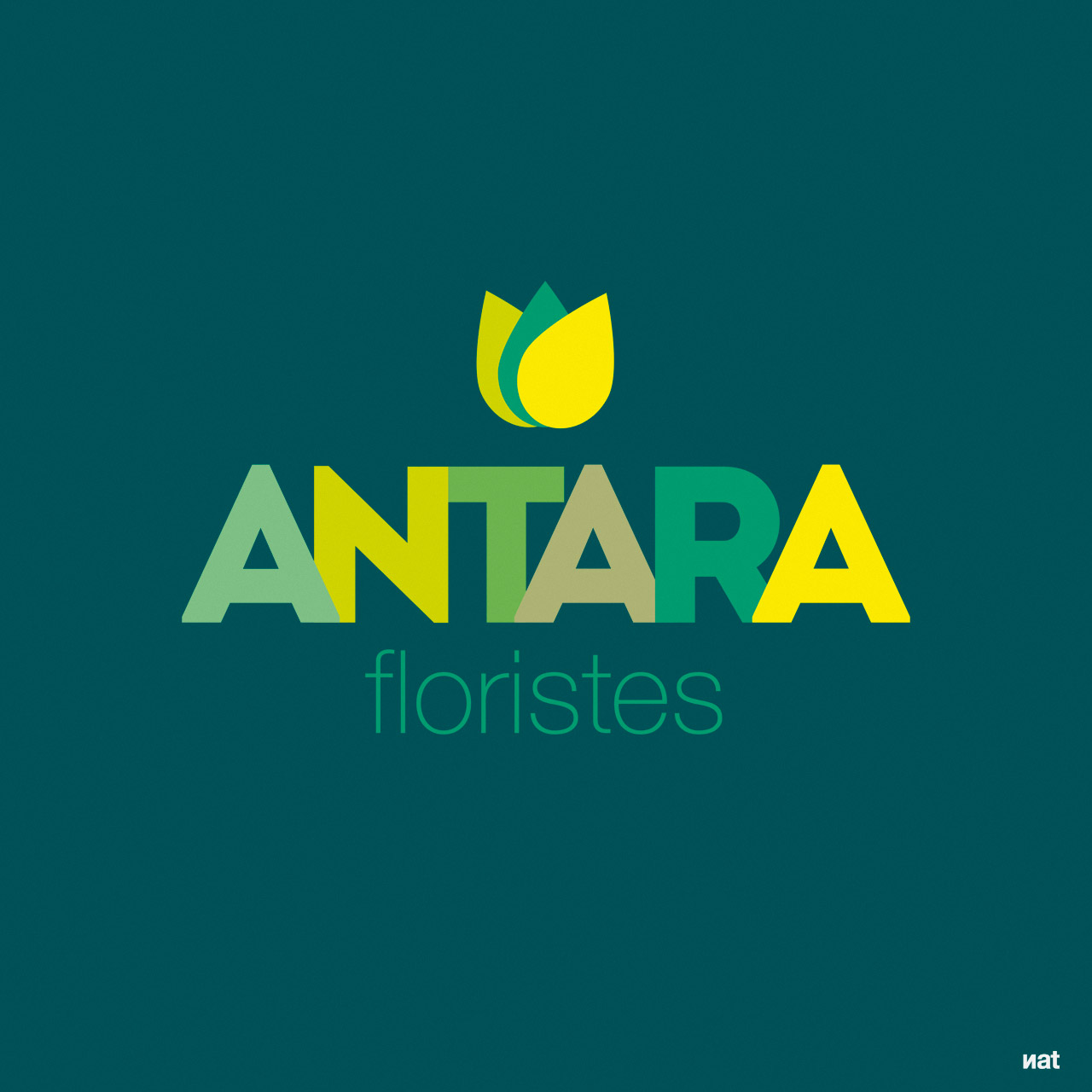 Identidad corporativa desarrollada por Nat Estudi para Antara Floristes.