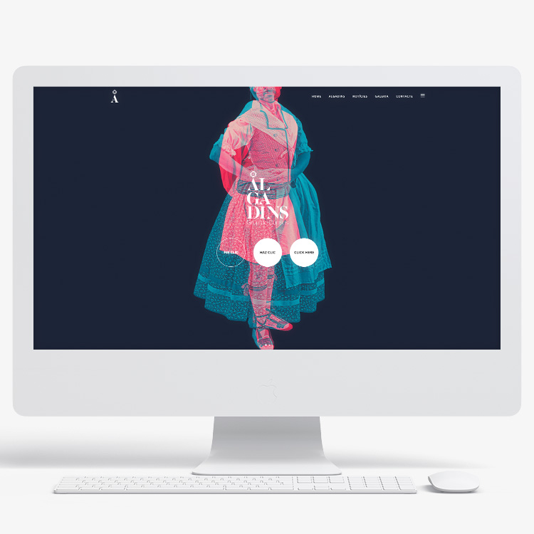 Proyecto de comunicación web para Algadins Grup de Danses.