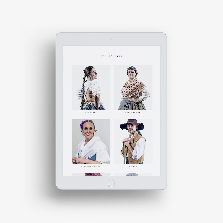 Proyecto de comunicación web para Algadins Grup de Danses.