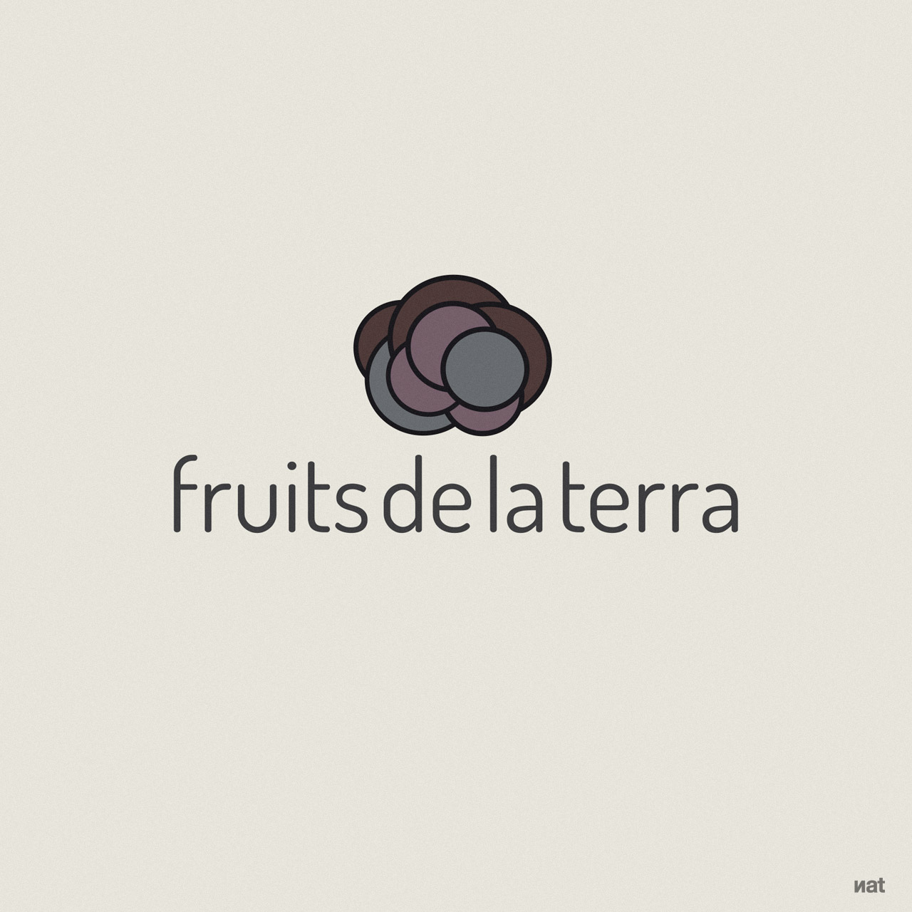 Identidad corporativa desarrollada por Nat Estudi para el proyecto empresarial 'Fruits de la Terra'.