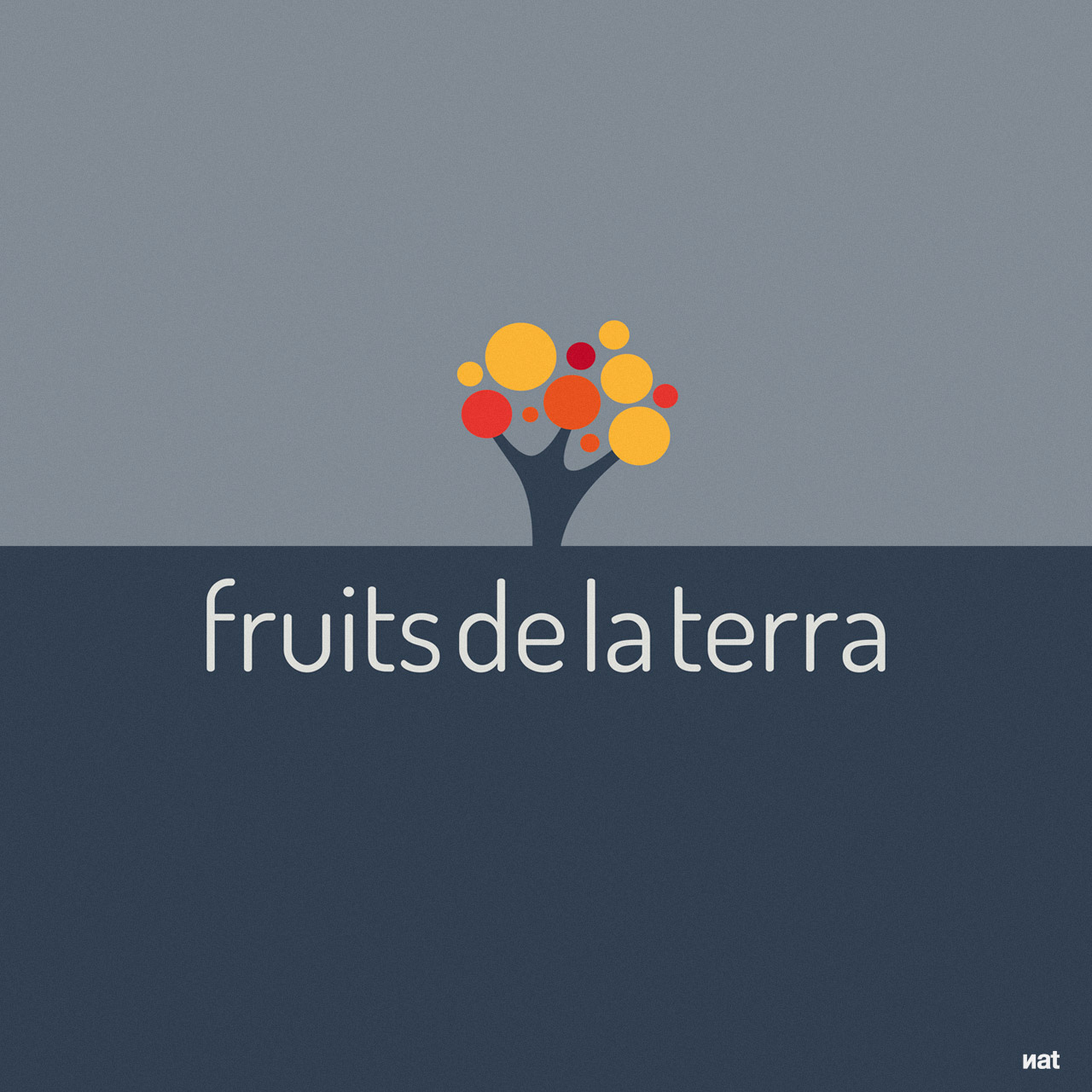 Identidad corporativa desarrollada por Nat Estudi para el proyecto empresarial 'Fruits de la Terra'.