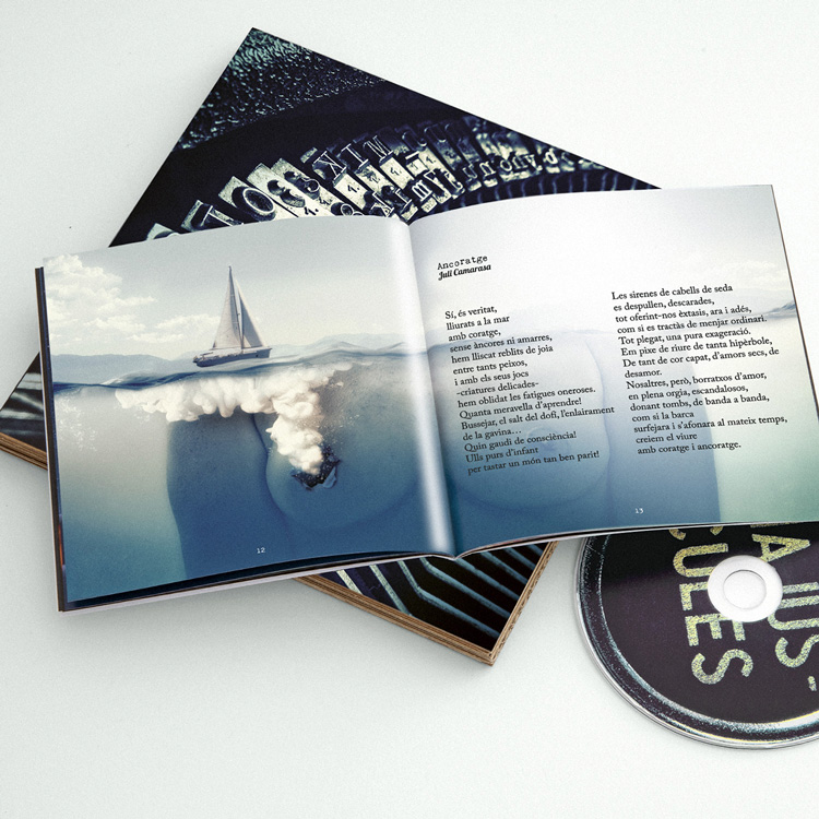 Diseño, fotografía y foto-ilustración para el libro-CD 'La Màquina del Temps'.