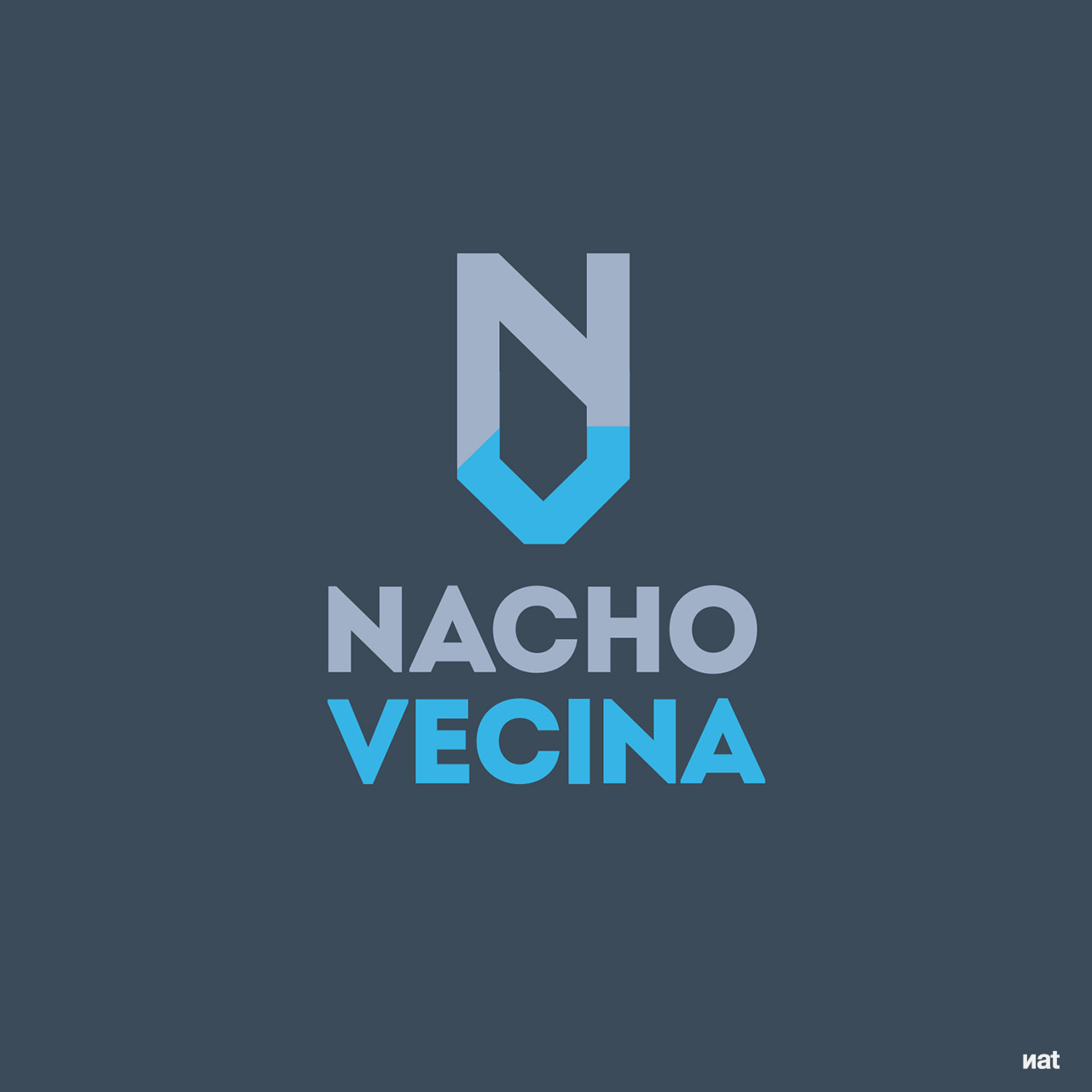 Identidad corporativa desarrollada por Nat Estudi para Nacho Vecina.