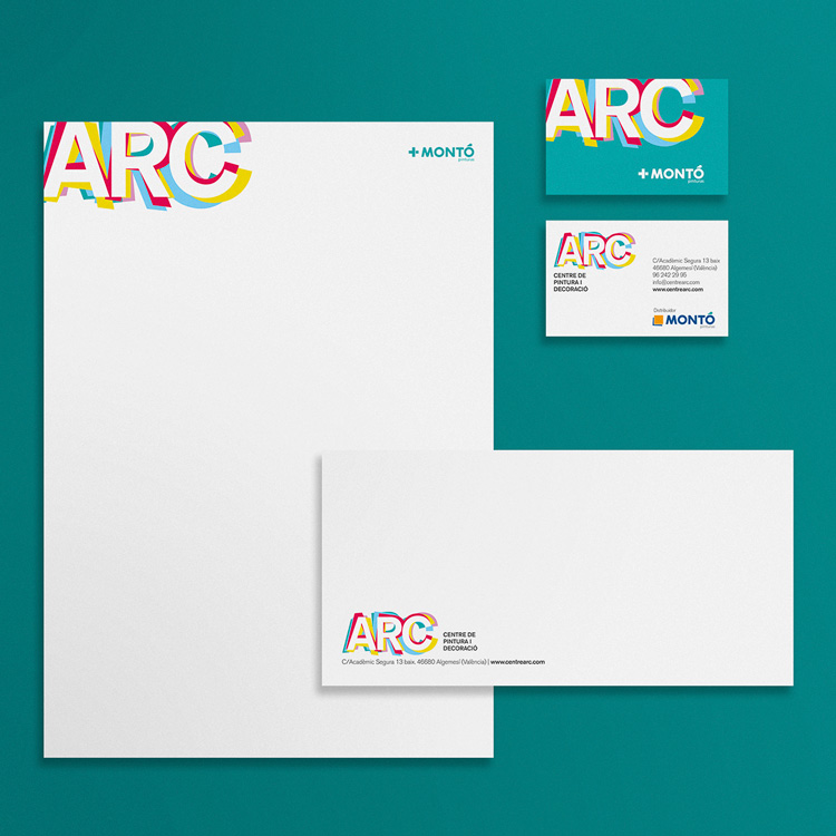 ARC Centre de Pintura. Identidad corporativa.