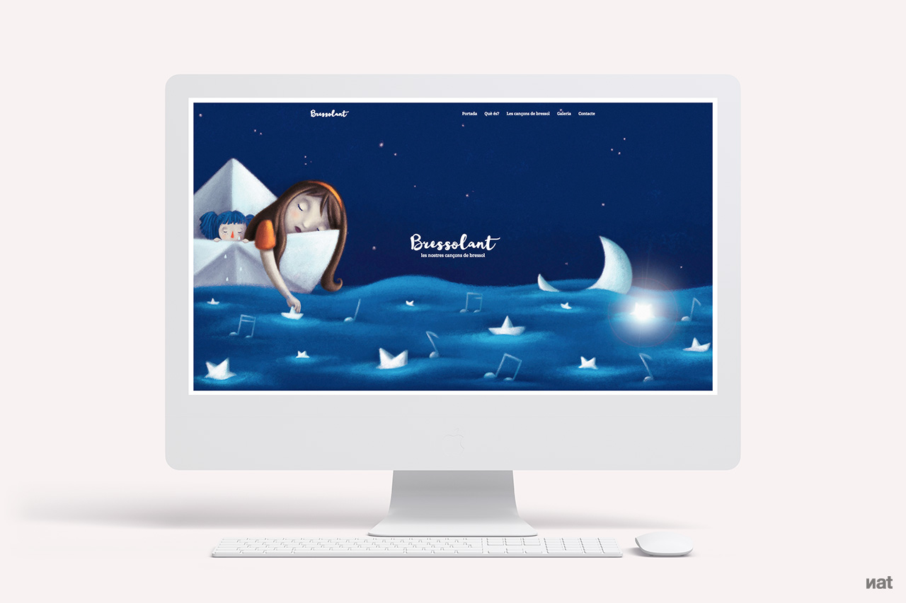 Proyecto de comunicación web desarrollado por Nat Estudi para la campaña 'Bressolant. La Benvinguda a Casa'.