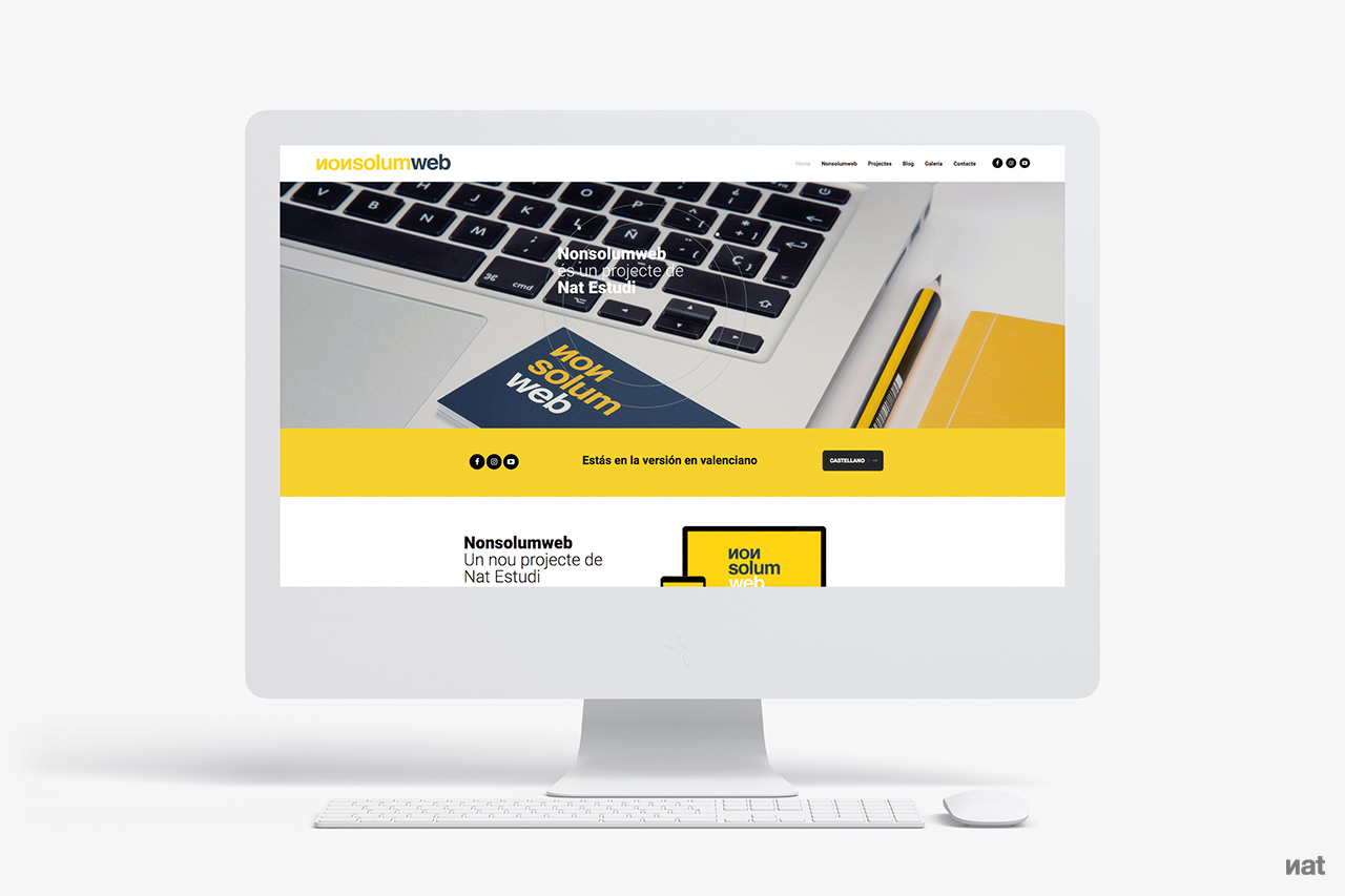 Proyecto de comunicación web para el spin-off de Nat Estudi, Nonsolumweb.