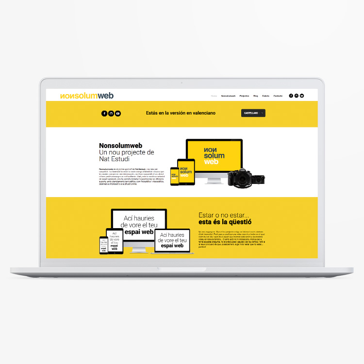 Proyecto de comunicación web para Nonsolumweb.