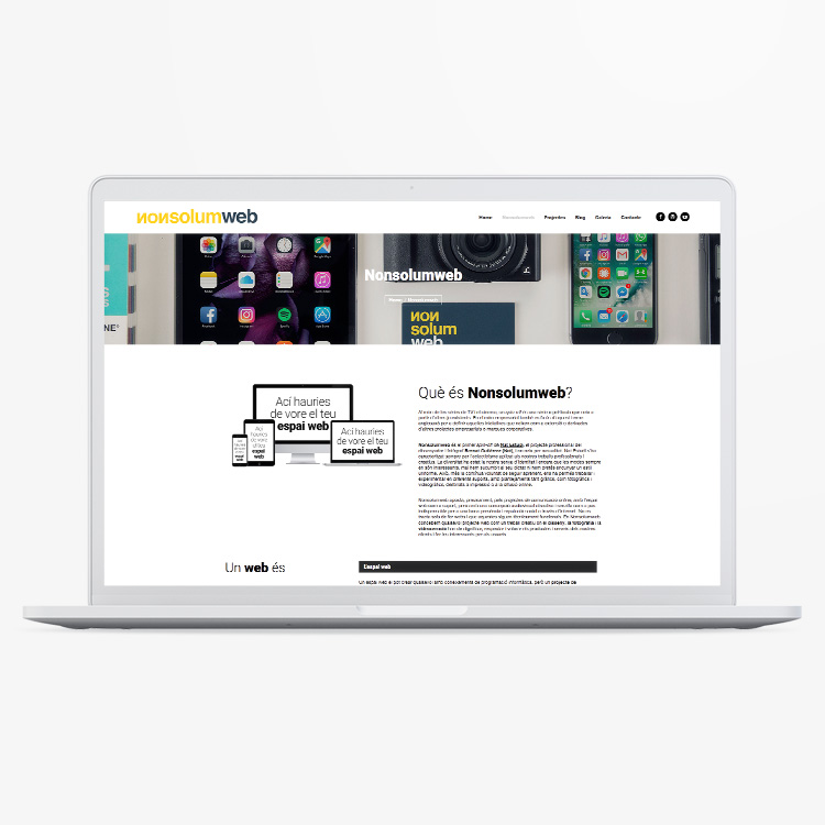 Proyecto de comunicación web para Nonsolumweb.