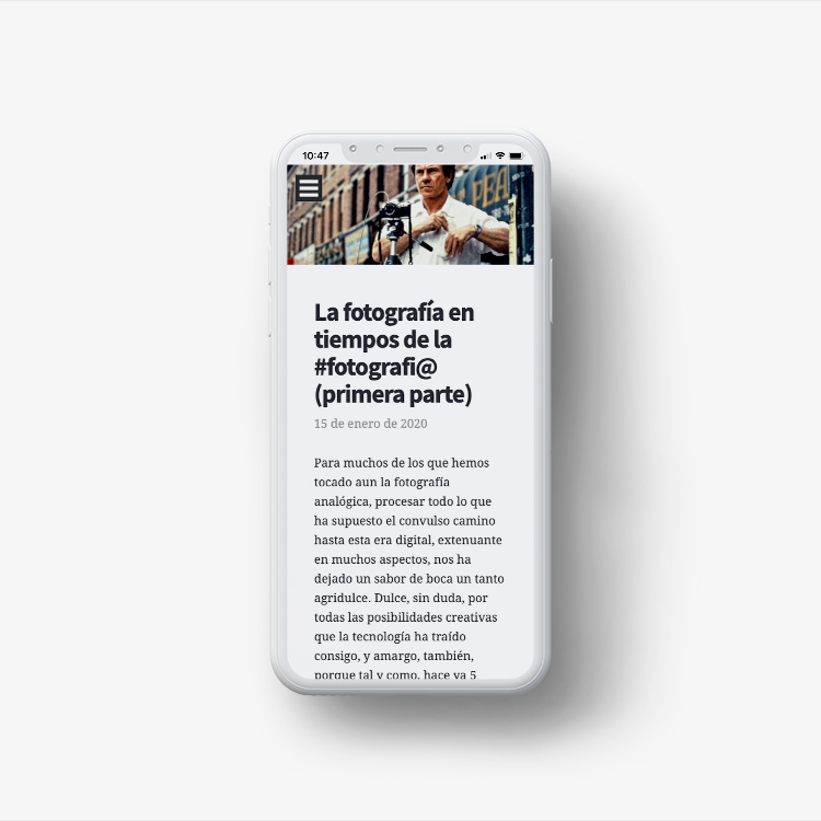 Proyecto web para el blog La Frontera Líquida.