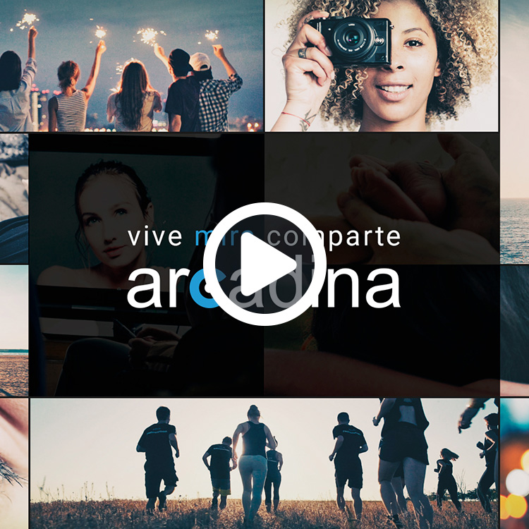 'Vive, mira, comparte'. Video corporativo para Arcadina.