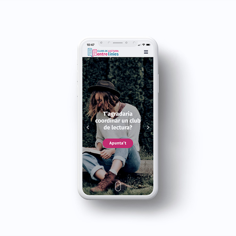 Proyecto de comunicación web para 'Clubs de Lectura en Valencià'.